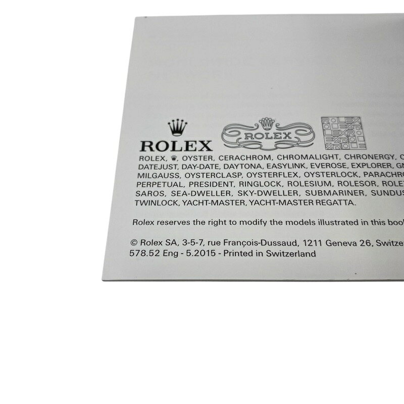 銀座アクシス Ginza AxisのROLEX ロレックス オイスターパーぺチュアルデイト 説明書 英語 2015年5月 - 腕時計【中古】 メンズ｜アングル3