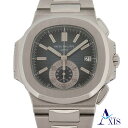 PATEK PHILIPPE パテックフィリップ ノーチラス クロノグラフ 5980/1A-001 腕時計 ステンレス 自動巻き ブルー文字盤【中古】 メンズ
