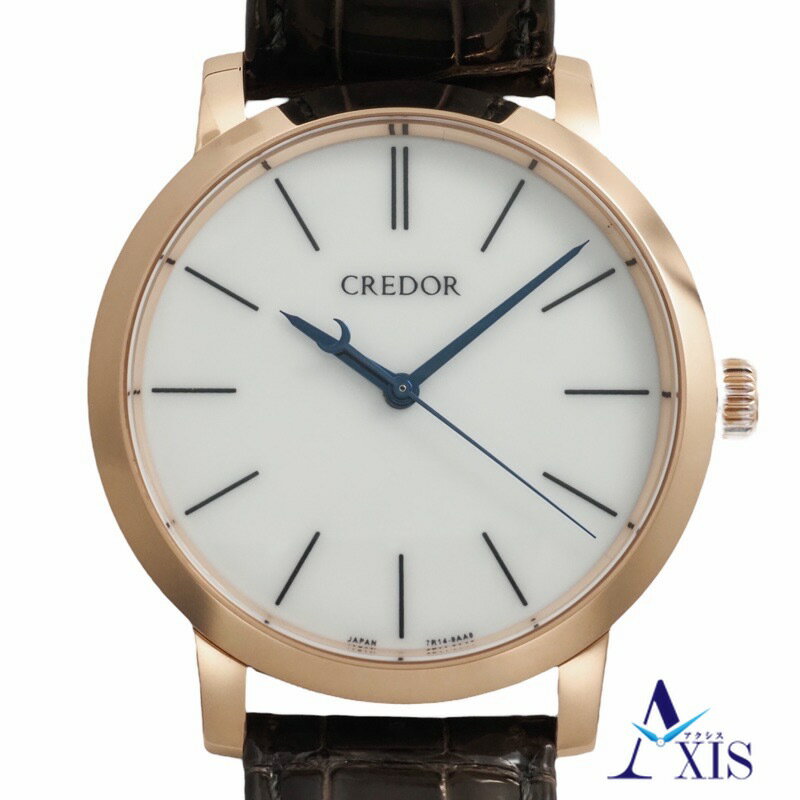 Seiko Credor セイコー　クレドール 叡智 2 ( Eichi 2) GBLT998 腕時計 ピンクゴールド 手巻き ホワイト文字盤 メンズ