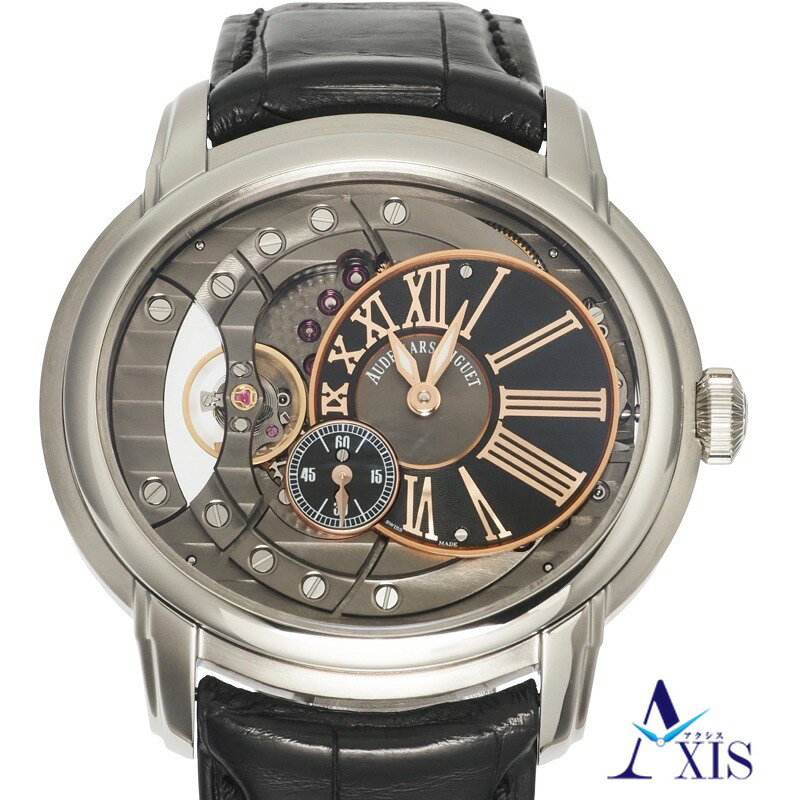 AUDEMARS PIGUET オーデマ・ピゲ ミレネリー 15350ST.OO.D002CR.01 腕時計 ステンレス 自動巻き ブラック文字盤 メンズ