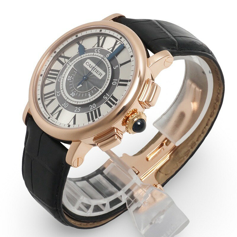 銀座アクシス Ginza AxisのCARTIER カルティエ ロトンド ドゥ カルティエ セントラルクロノグラフ W1555951 腕時計 ピンクゴールド 手巻き シルバー / グレー文字盤 メンズ｜アングル3