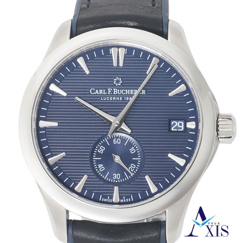 CARL F.BUCHERER カール F. ブヘラ マネロ ペリフェラル 00.10924.08.53.02 腕時計 ステンレス 自動巻き ブルー文字盤 メンズ