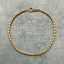 18金 シリンダー ブレスレット 18cm /K18 Cylinder bracelet 18cm 品番f-180ry18