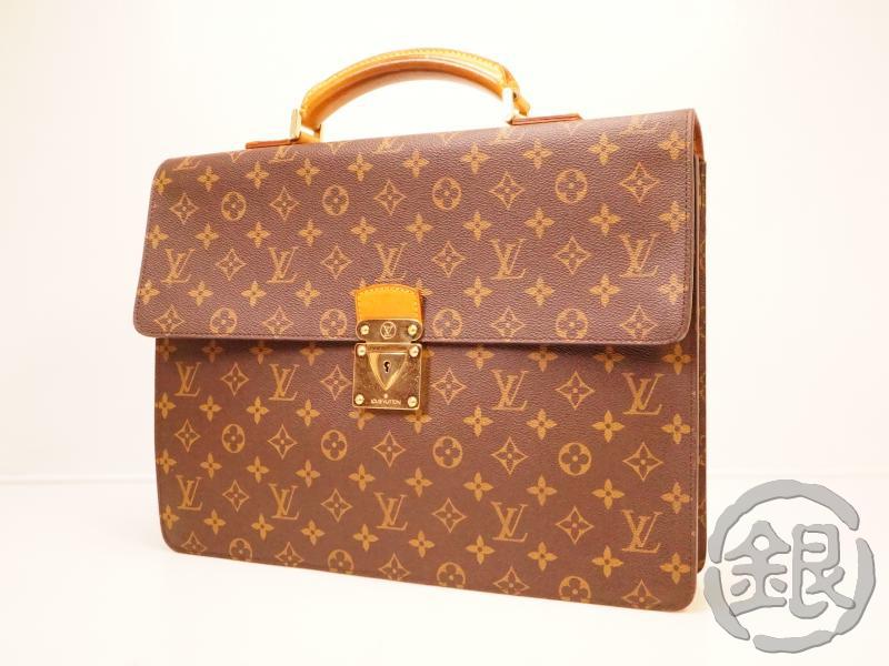 メンズバッグ, ビジネスバッグ・ブリーフケース 5,000off Louis Vuitton Monogram Laguito Documents Briefcase Bag M53026 GINZA-JAPAN LV