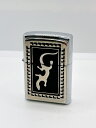 【卸価格!!】ZIPPO/ジッポー オイルライター シルバー/ブラック silver/black メタル張り IKE026