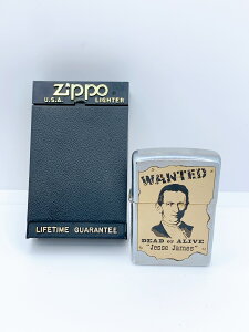 【卸価格!!】ZIPPO/ジッポー オイルライター シルバー DEAD or ALIVE Jesse James/ジェシー・ジェイムズ ヴィンテージ SH150