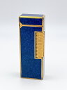 【卸価格!!】Dunhill/ダンヒル ガスライター ゴールド/ネイビー REF.24163 KH105