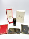 【卸価格!!】Cartier/カルティエ Trinity/トリニティ ガスライター ブラック/ゴールド ブラックラッカー オーバル 70706K ヴィンテージ AS102