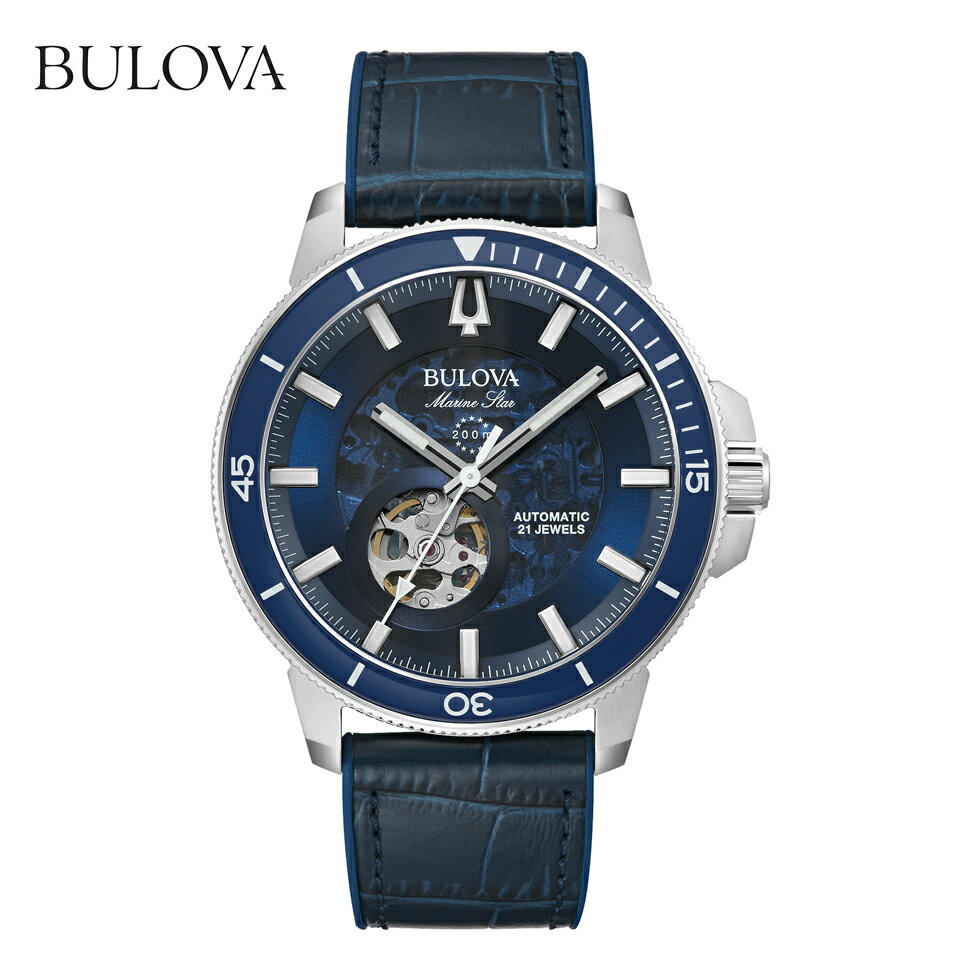 ブローバ ビジネス腕時計 メンズ ご購入プレゼントつき ブローバ BULOVA メンズ 腕時計 国内正規品 自動巻 マリンスター 96A291