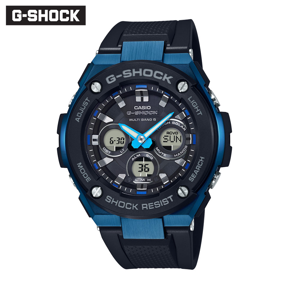 JVI CASIO GVbN G-SHOCK W[VbN Ki Y dg\[[ GST-W300G-1A2JF