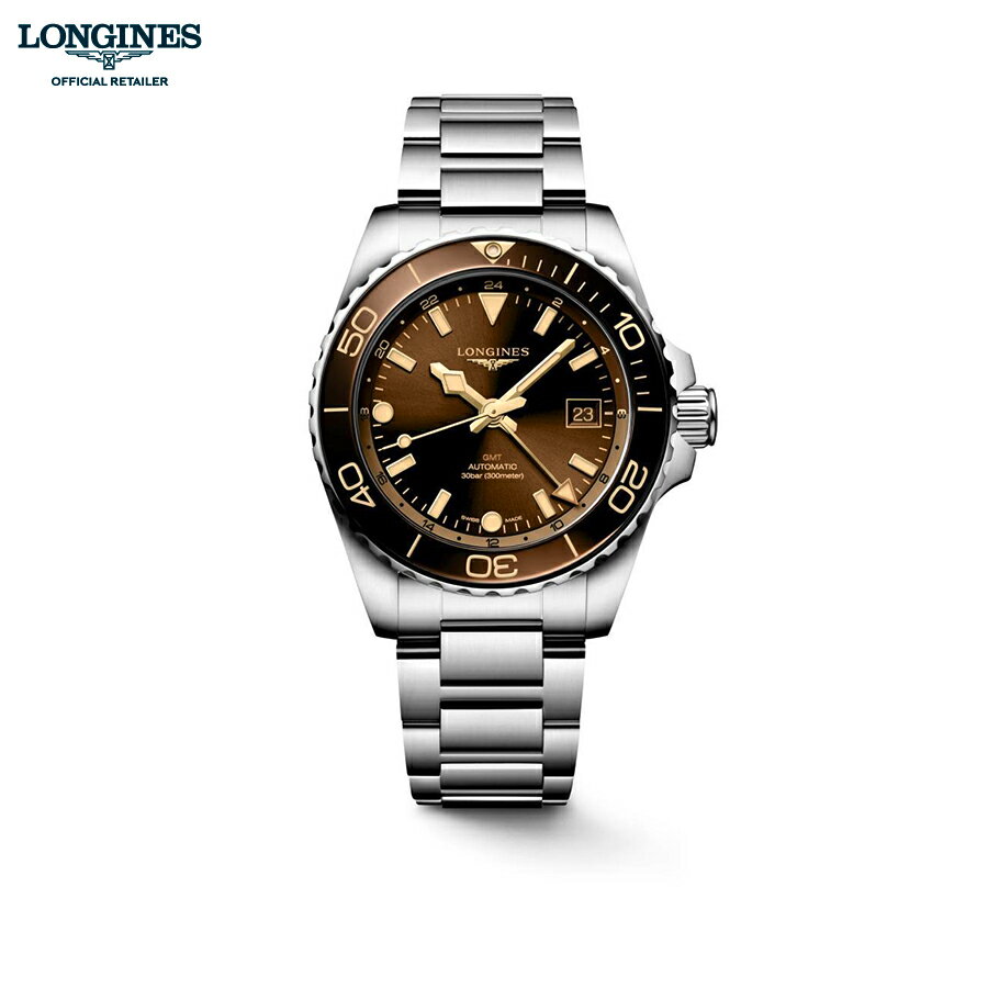 ロンジン 腕時計（メンズ） ご購入特典つき ロンジン 腕時計 メンズ LONGINES ハイドロコンクエスト GMT 41mm 自動巻 L37904666 正規品