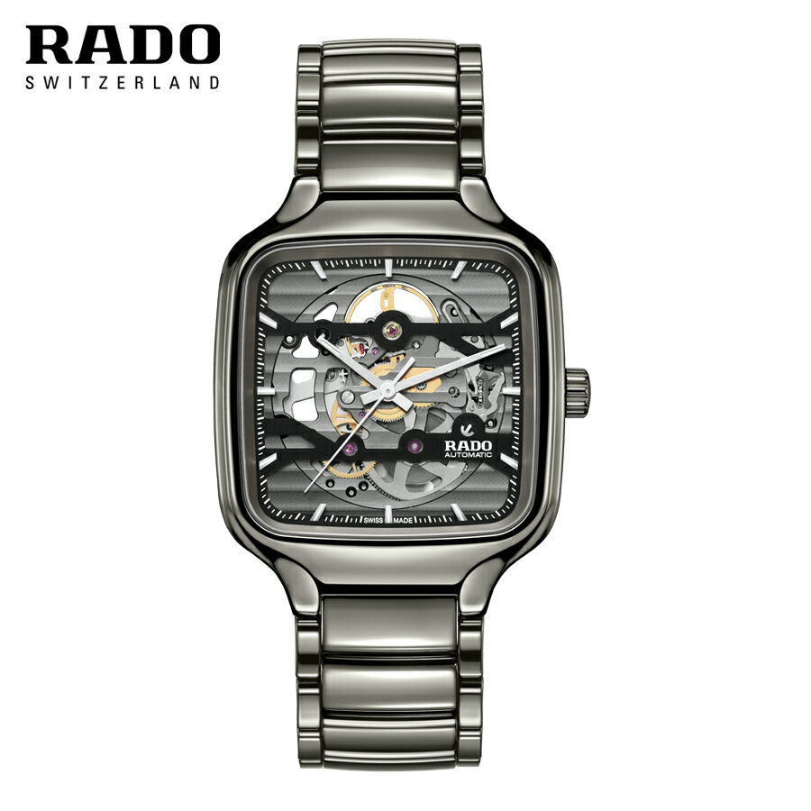 ご購入特典つき ラドー RADO 腕時計 メンズ トゥルー スクエア スケルトン 自動巻 R27125152 正規品