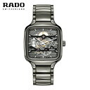 【ご購入特典つき】ラドー RADO 腕時計 メンズ トゥルー スクエア スケルトン 自動巻 R27125152 正規品