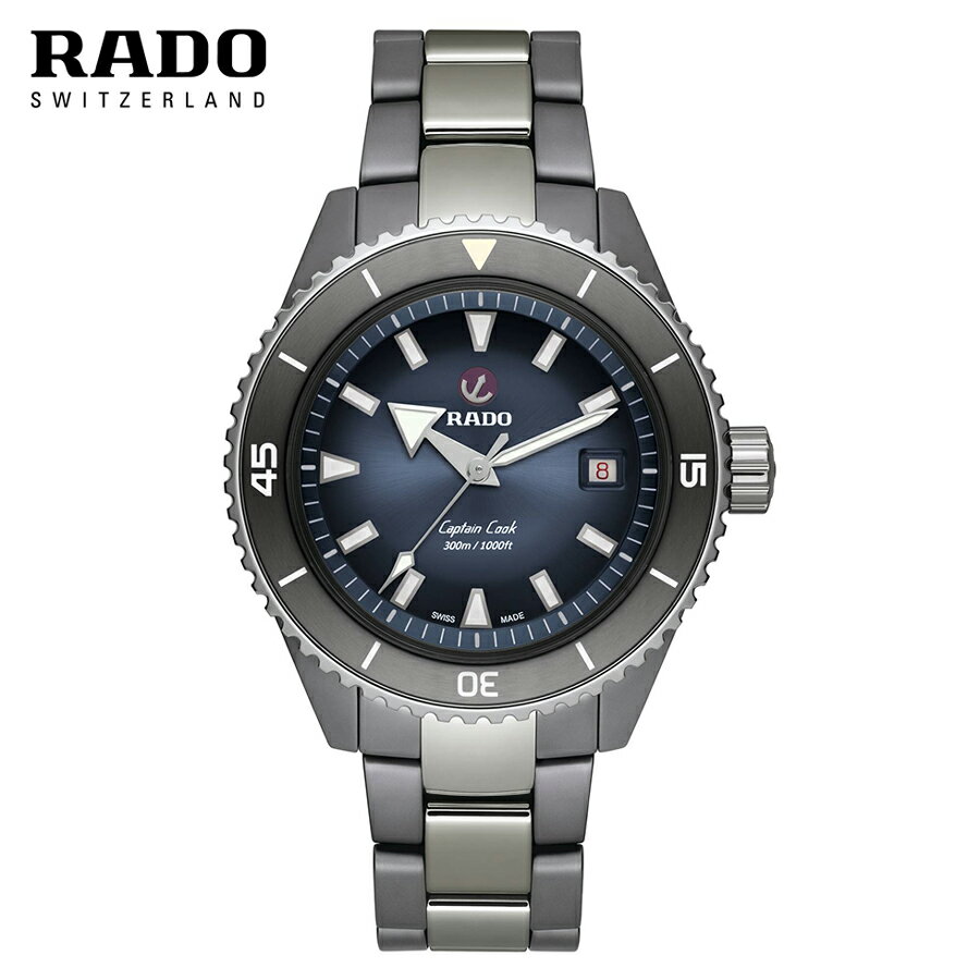 ラドー ご購入特典つき ラドー RADO 腕時計 キャプテンクック ハイテクセラミック ダイバー メンズ 43mm 自動巻 R32144202 正規品