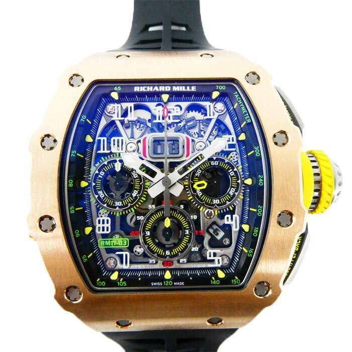 RICHARD MILLE 　リシャールミル　RM11-03　RG　フライバッククロノグラフ　ラバーベルト　メンズ