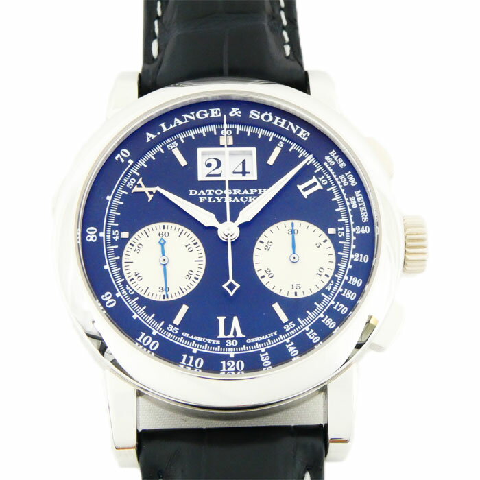 A.LANGE&SOHNE　ランゲ＆ゾーネ　ダトグラフ　403.035/LS4032AD　プラチナ　ブラックレザーベルト　ブラック文字盤　メンズ