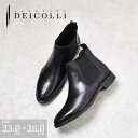 【SALE/20%OFF】ディコッリ ブーツ ショートブーツ サイドゴア レディース 本革 メダリオン シンプル 銀座ワシントン WASH