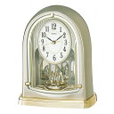 【最大2000円OFFクーポン11日(月)01:59迄】SEIKO CLOCK セイコー クロック BY241G 置き時計 電波 アナログ 回転飾り 薄金色パー...