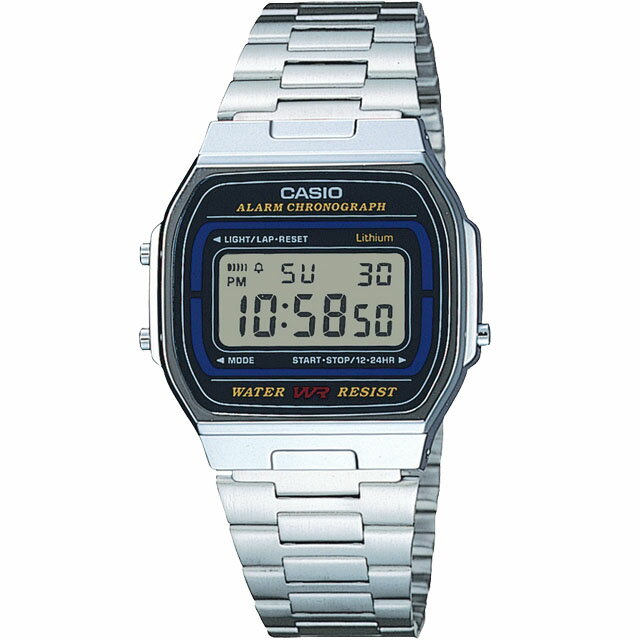 カシオ CASIO 腕時計 カシオ コレクション A164WA-1QJH メンズ シルバー 旧製品名A164WA-1