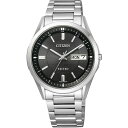 [シチズン]CITIZEN 腕時計 EXCEED エクシード エコ・ドライブ電波時計 デイデイトモデル AT6030-51E メンズ