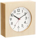 SEIKO CLOCK セイコー クロック KR501A 掛け時計 置き時計 兼用 アナログ アラーム 木枠 天然色木地