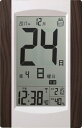 【5%OFFクーポン 5月7日(水) 9:59迄】アデッソ 壁掛け時計 デジタル日めくり 電波時計 置き掛け兼用 シルバー KW9256[45621029445...