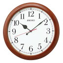 【最大2000円OFFクーポン11日(月)01:59迄】SEIKO CLOCK セイコー クロック KX238B 掛け時計 電波 アナログ 大型 木枠 茶木地