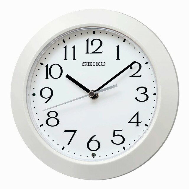 SEIKO CLOCK セイコー クロック KX241W 掛け時計 電波 アナログ 掛置兼用 白パール 本体サイズ:直径20.3×4.4cm