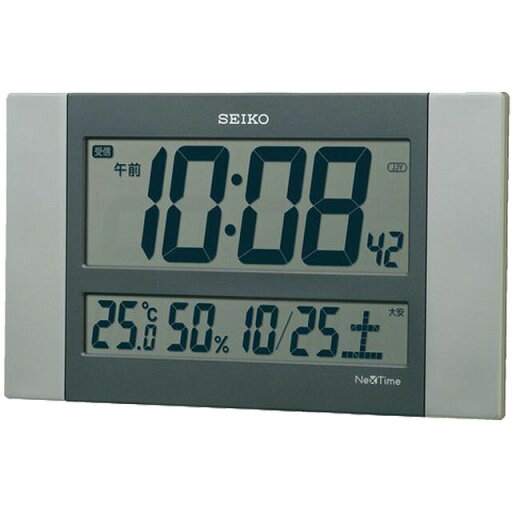 【5%OFFクーポン 4月21日(月) 9:59迄】SEIKO CLOCK セイコー クロック ZS451S 掛け時計 ネクスタイム 掛置兼用 電波 デジタル カレンダー 温度 湿度 表示 【5%OFFクーポン 4月21日(月) 9:59迄】SEIKO CLOCK セイコー クロック ZS451S 掛け時計 ネクスタイム 掛置兼用 電波 デジタル カレンダー 温度 湿度 表示