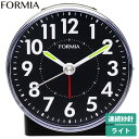 【最大2000円OFFクーポン11日(月)01:59迄】Formia フォルミア 目覚まし時計 HT-A043W-BK