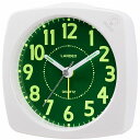 【最大2000円OFFクーポン11日(月)01:59迄】LANDEX(ランデックス) 目覚まし時計 ポール・スタァLC アナログ表示 白色LEDライト付き ホワ...