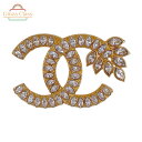 CHANEL シャネル ココマーク ラインストーン ブローチ GP メタル レディース アクセサリー ginzaclass