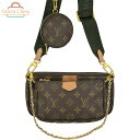 LOUIS VUITTON ルイヴィトン ミュルティポシェットアクセソワール モノグラム ヌメ革 M44813 2019年製造 ショルダーバッグ 斜め掛け クロ...