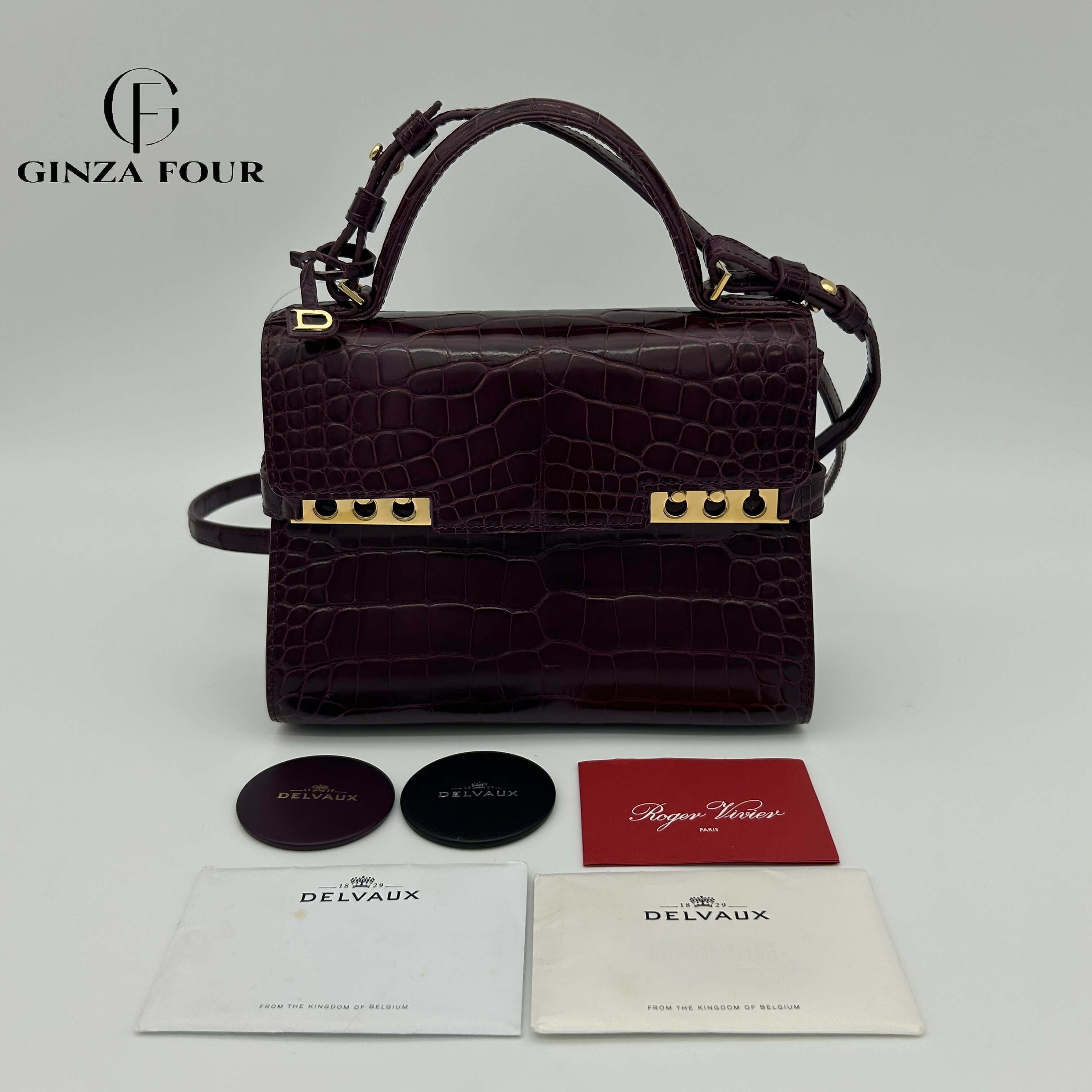 【中古】【極美品】【送料無料】Delvaux　デルヴォー　タンペートPM　クリスピーカーフ　2way　ハンド..