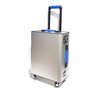 TecknoMonster (テクノモンスター)キャリーバッグ トローリー スーツケース 機内持ち込みサイズ チタン カーフレザー おしゃれ