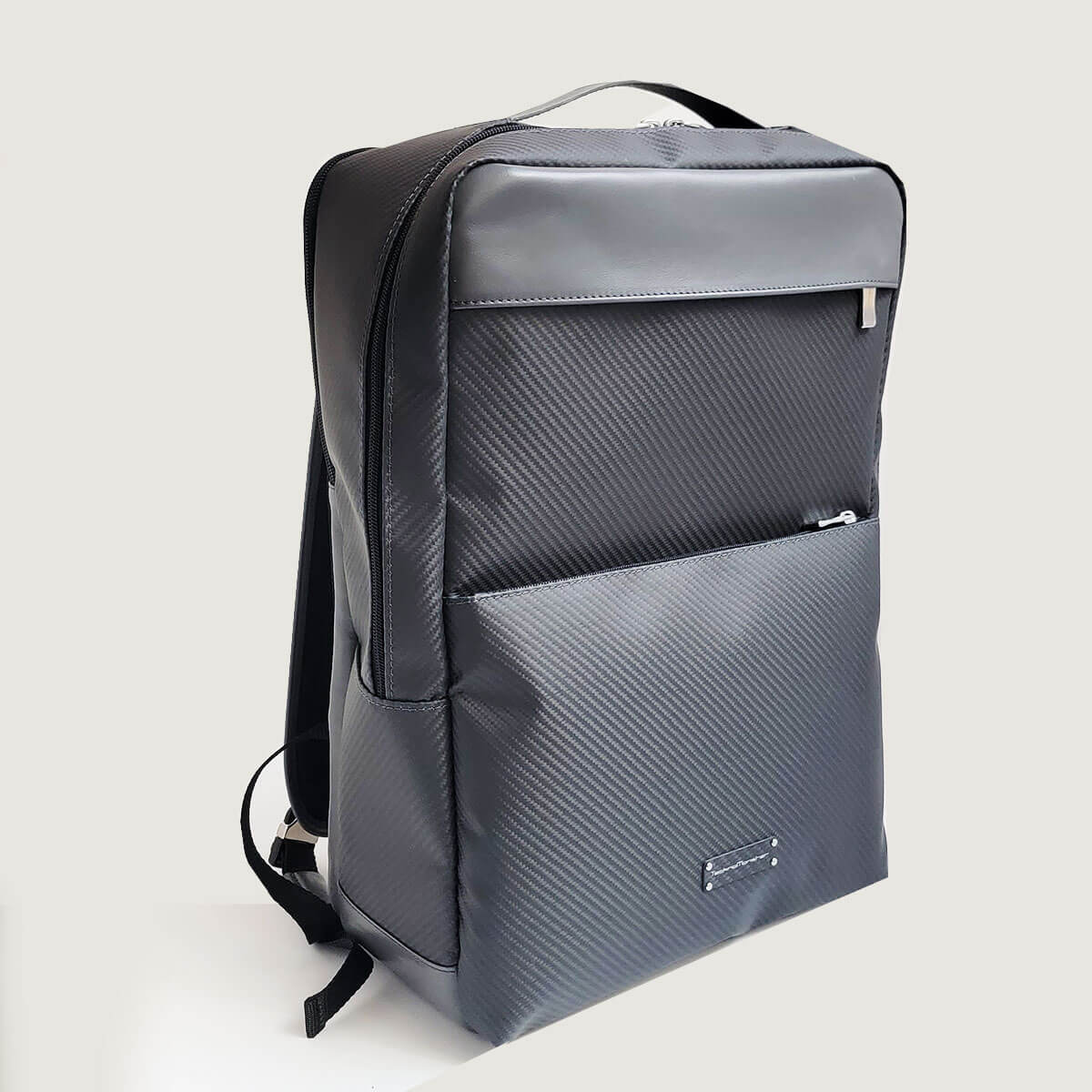 TecknoMonster (テクノモンスター)バッグパック リュック ビジネスバッグ カジュアル 大容量 ブランド カーボンファイバー カーフレザー 軽量 コ...