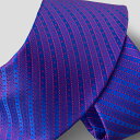 【STEFANO RICCI/ステファノリッチ】ネクタイ ジャカード ブルー レッド ストライプ (ste01005)