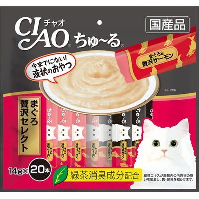 いなば　猫用　CIAOちゅ～る　20本　まぐろ　贅沢セレクト