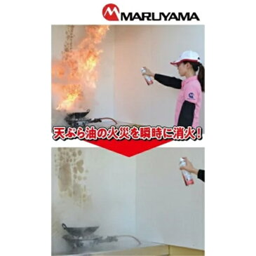初期消火に最適! キッチン消火スプレー もしもの時に素早くスプレーするだけ! 火消しスプレー(エアゾール式簡易消化器)お得な3本セット