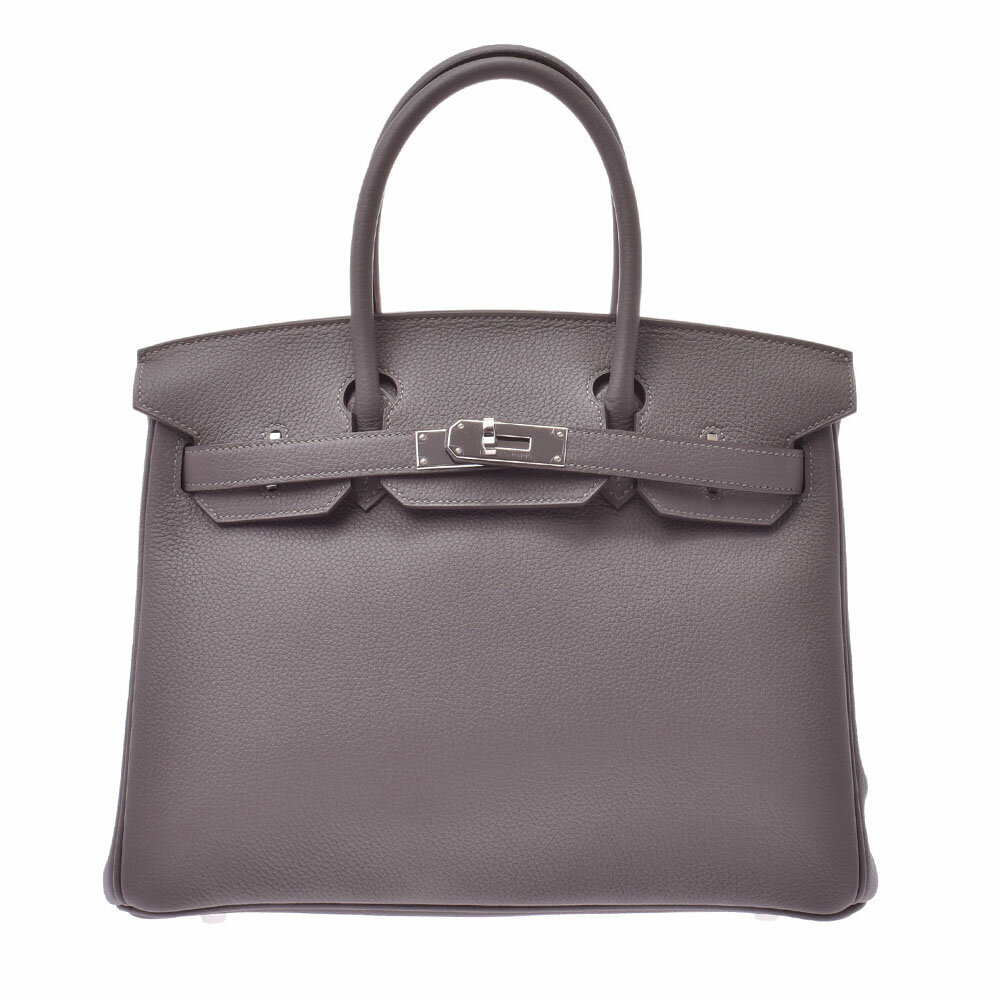 【ポイント2倍★30日限定】【最大25,000円OFFクーポン★30日まで】HERMES エルメス バーキン30 エタン シルバー金具 D刻印(2019年頃) レディース トゴ ハンドバッグ 新品 銀蔵のサムネイル
