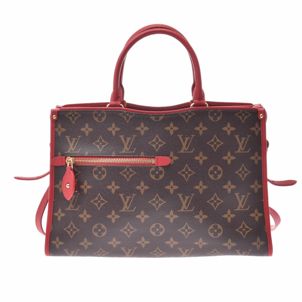 LOUIS VUITTON ルイヴィトン モノグラム ポパンクールPM 2WAYバッグ ルージュ M43433 レディース ハンドバッグ Aランク 中古 銀蔵