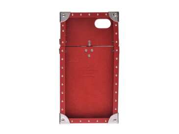 【スーパーSALE限定10%OFF★6/4〜】LOUIS VUITTON ルイヴィトン モノグラム アイ トランク iPhone7 Supremeコラボ スマホケース 赤 ユニセックス 本革 携帯・スマホアクセサリー Aランク 中古 銀蔵