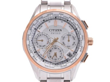 CITIZEN シチズン エクシードエコドライブ CC9054-52A メンズ スーパーチタニウム 腕時計 エコドライブ 白文字盤 未使用 銀蔵