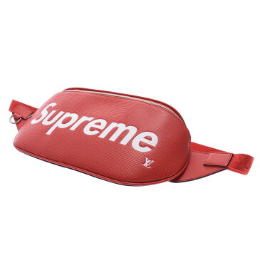 LOUIS VUITTON ルイヴィトン エピ バムバッグ Supremeコラボ 赤 M53418 メンズ エピレザー ボディバッグ 新同 中古 銀蔵