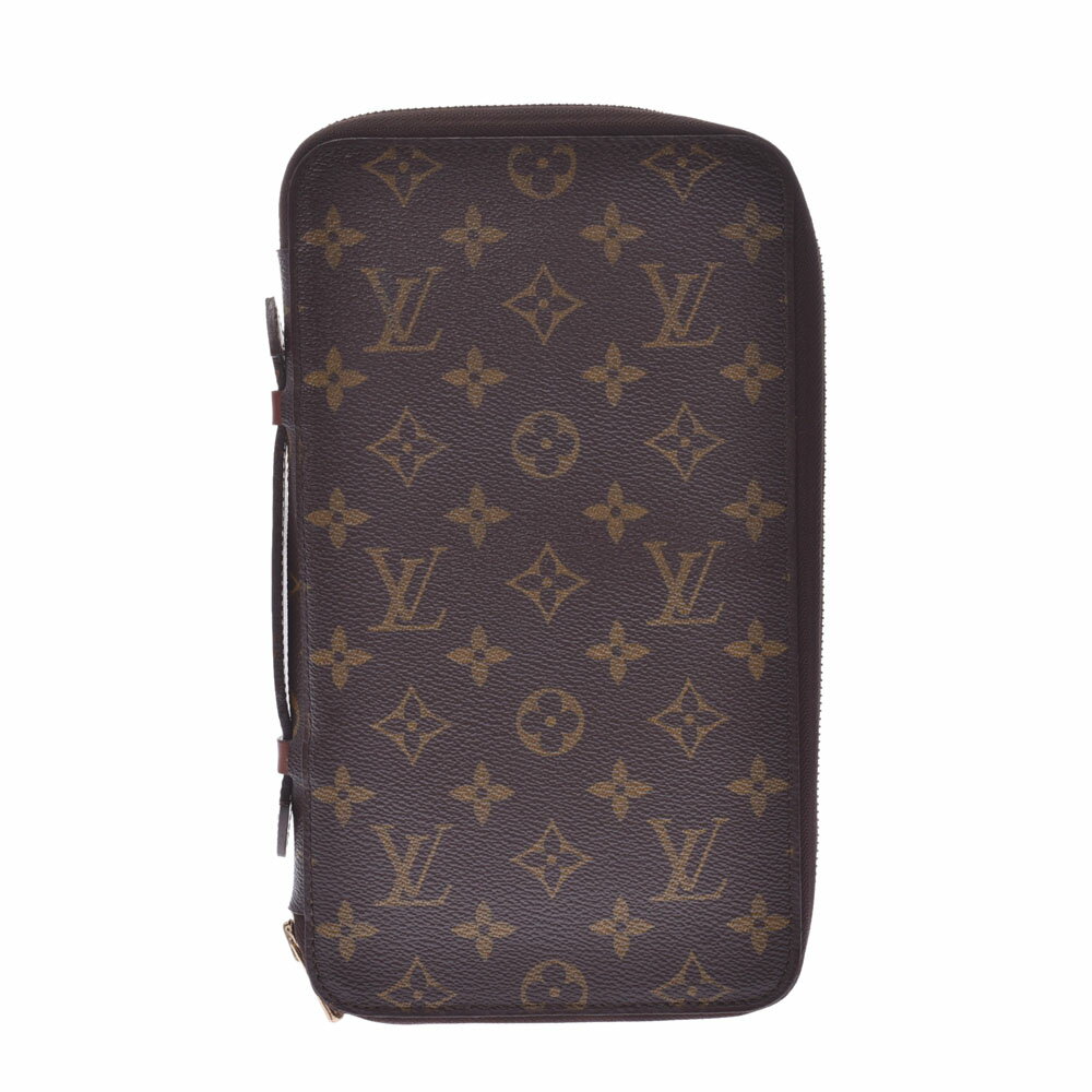 LOUIS VUITTON ルイヴィトン モノグラム エスカパーダ 廃盤 ブラウン M60113 メンズ モノグラムキャンバス トラベルケース ABランク 中古 銀蔵