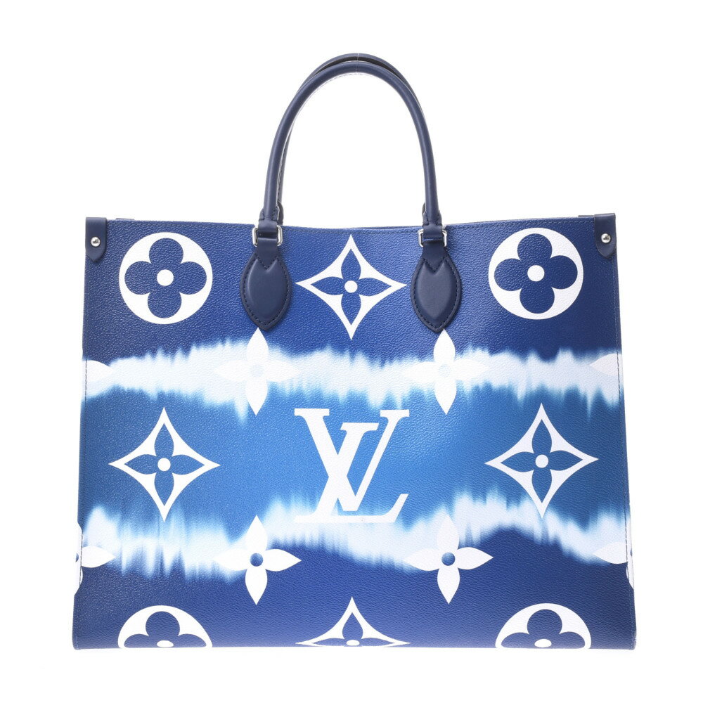 LOUIS VUITTON ルイヴィトン LVエスカル オンザゴーGM 青 M45120 ユニセックス モノグラムキャンバス 2WAYバッグ Aランク 中古 銀蔵のサムネイル