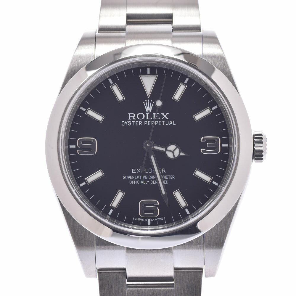 ROLEX ロレックス エクスプローラー1 EX1 214270 メンズ SS 腕時計 自動巻き 黒文字盤 Aランク 中古 銀蔵