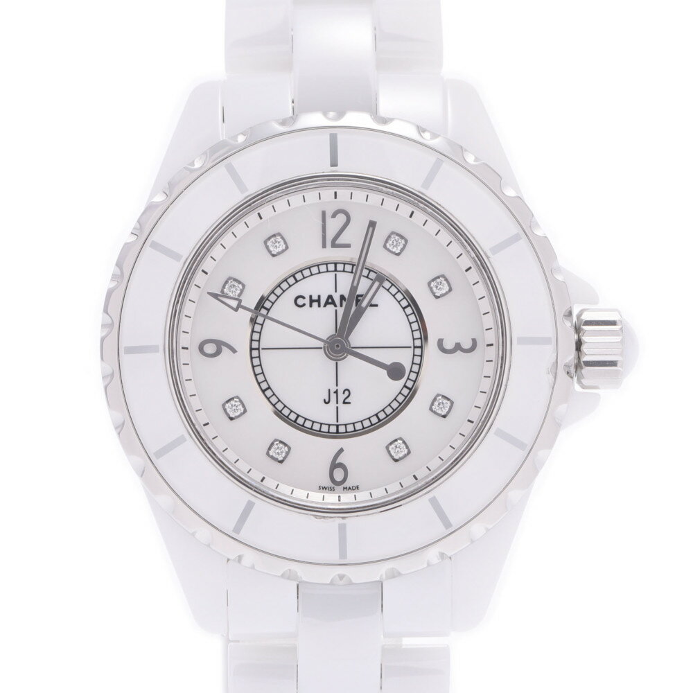 【ポイント3倍★18日限定】CHANEL シャネル J12 33mm 8Pダイヤ H2422 レディ ...