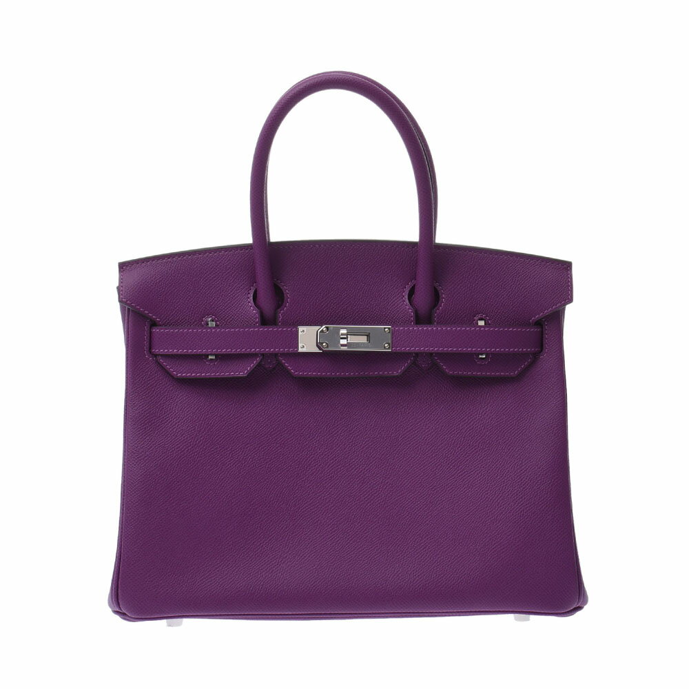 【ポイント2倍★30日限定】【最大25,000円OFFクーポン★30日まで】HERMES エルメス バーキン 30 アネモネ シルバー金具 Y刻印(2020年頃) レディース ヴォーエプソン ハンドバッグ 未使用 銀蔵のサムネイル