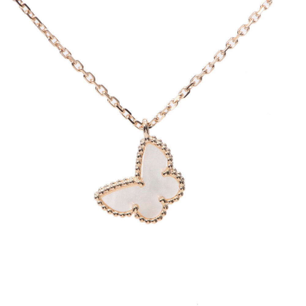 【ポイント2倍★30日限定】【最大25,000円OFFクーポン★30日まで】Van Cleef & Arpels ヴァンクリーフ＆アーペル スウィートアルハンブラ パピヨン レディース K18YG/マザーオブパール ネックレス Aランク 中古 銀蔵のサムネイル